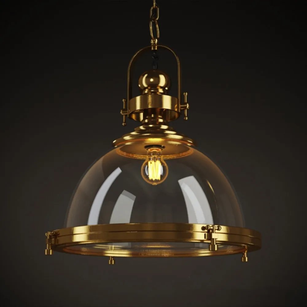 lighting - CHANDELIER (CH100-1-BRS) Gramercy Home 3D Model