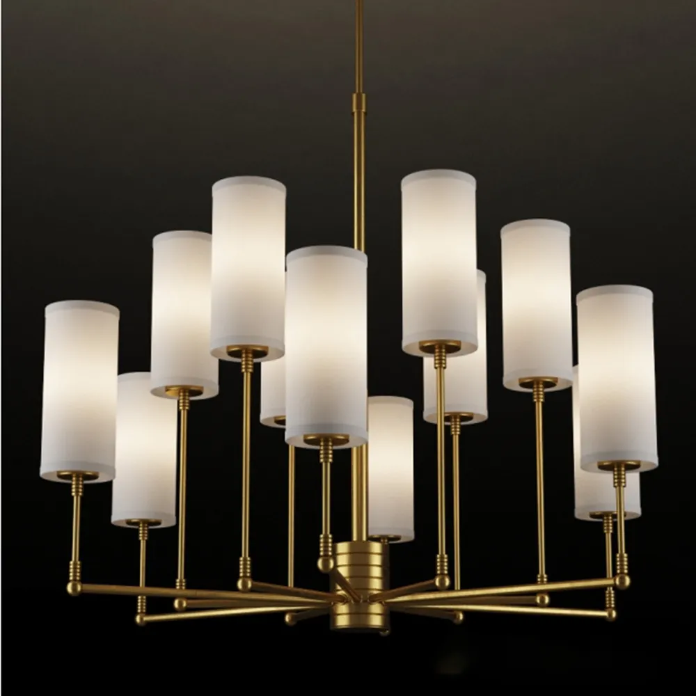 lighting - Chandelier CLARENCE CHANDELIER CH074-12-BRS 3D Model
