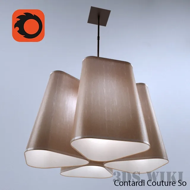 lighting - Chandelier Couture So - Contardi 3D Model