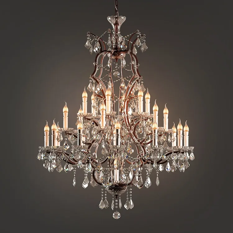 lighting - Chandelier Crystal large 3D Model