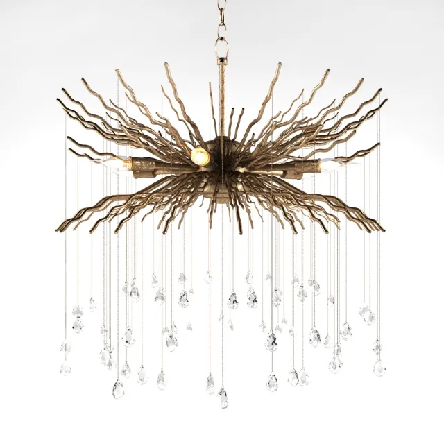 lighting - Chandelier Currey and company Fen 3D Model