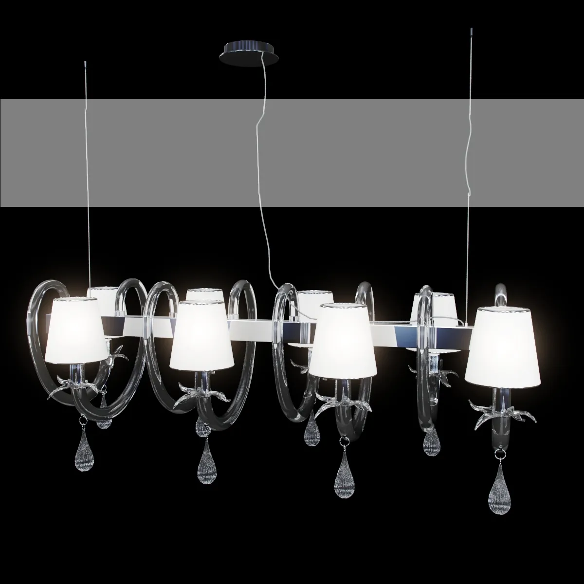 lighting - Chandelier DEMAJO 8090 K8 by Francesco Dei Rossi 3D Model