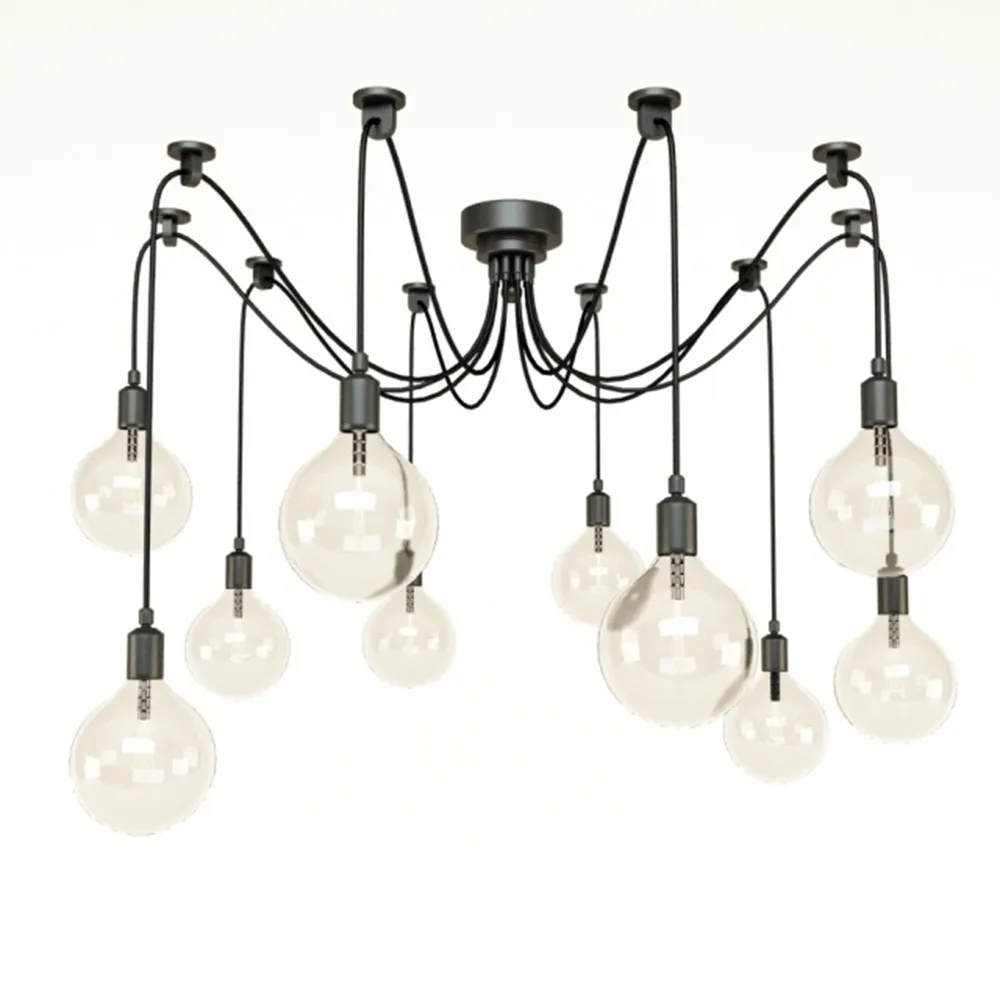 lighting - Chandelier Edison 3D Model