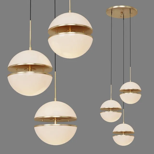 lighting - Chandelier Eichholtz Spiridon Triple 3D Model