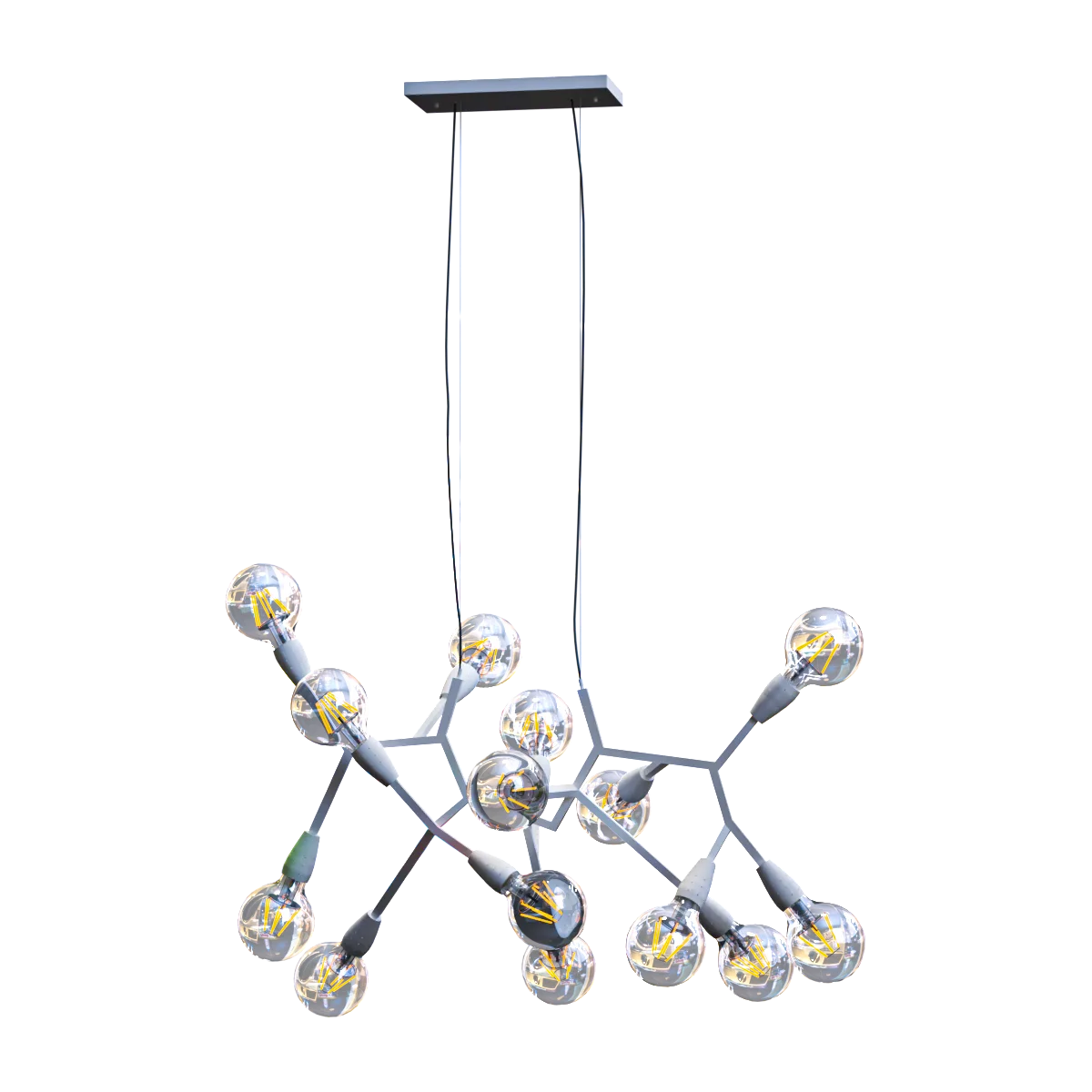lighting - Chandelier Favourite Electron 15 3D Model