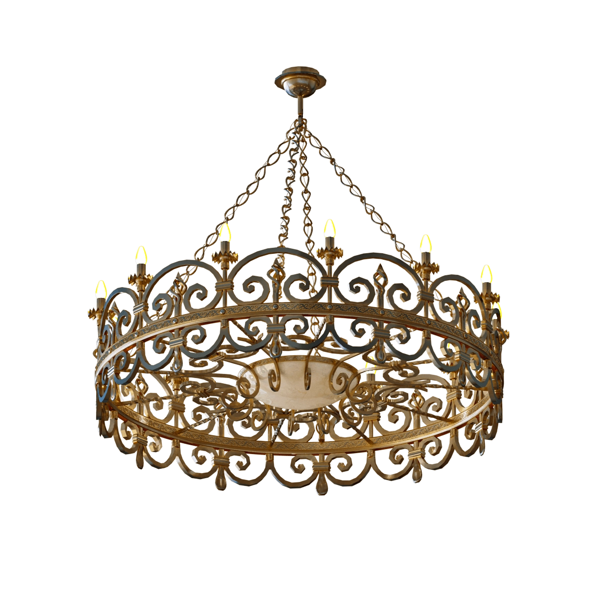 lighting - Chandelier Forged 3D Model