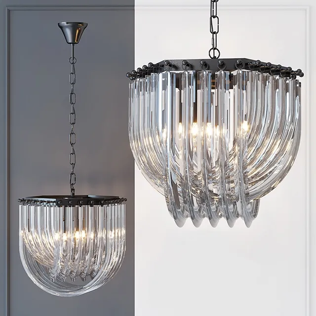 lighting - Chandelier Frozen Glass  33 3D Model
