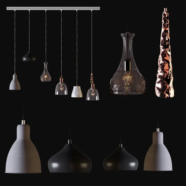 lighting - Chandelier Kare Design 36633 3D Model