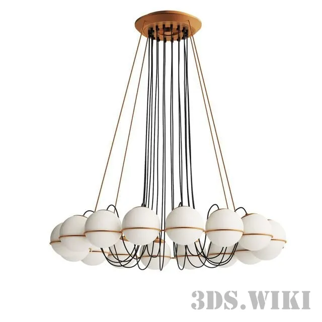 lighting - Chandelier Le Sfere 3D Model