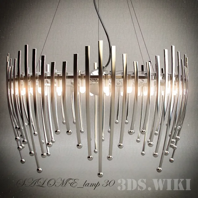 lighting - Chandelier Leucos Salome pendant lamp 30 lights 3D Model