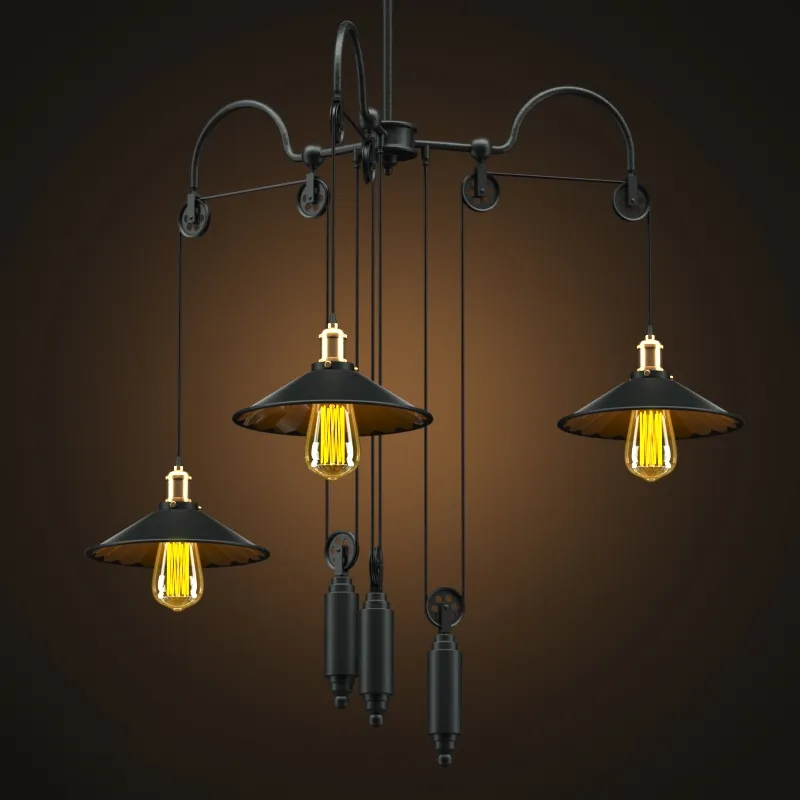 lighting - Chandelier loft  cone Pendant Reflector Balance  3 3D Model