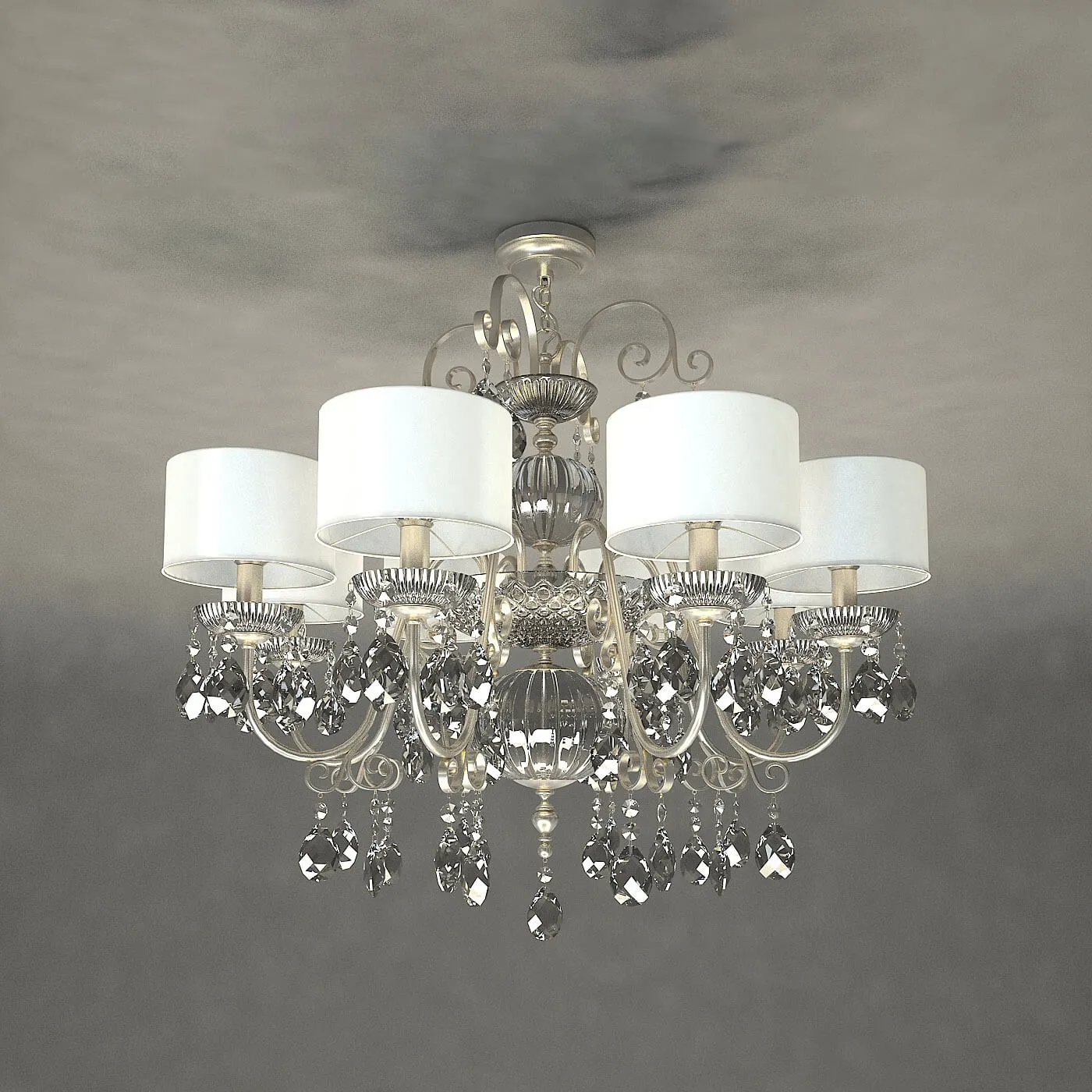 lighting - Chandelier Masiero Antika 60358 P17 3D Model