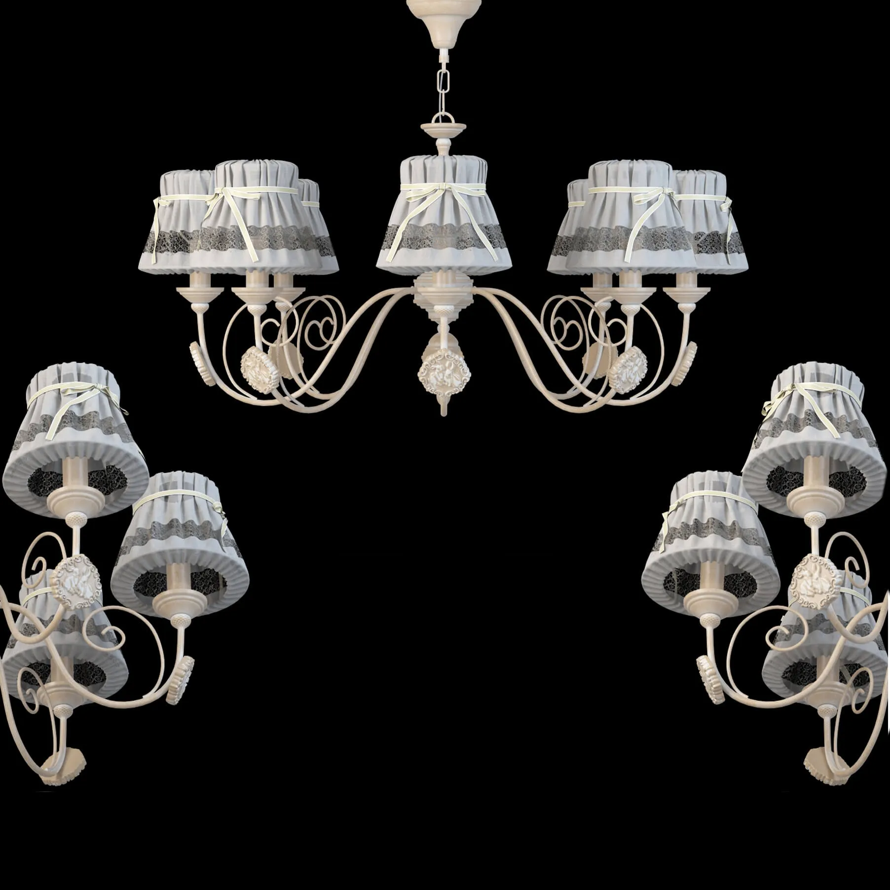 lighting - Chandelier Maytoni ARM555-08-W 3D Model
