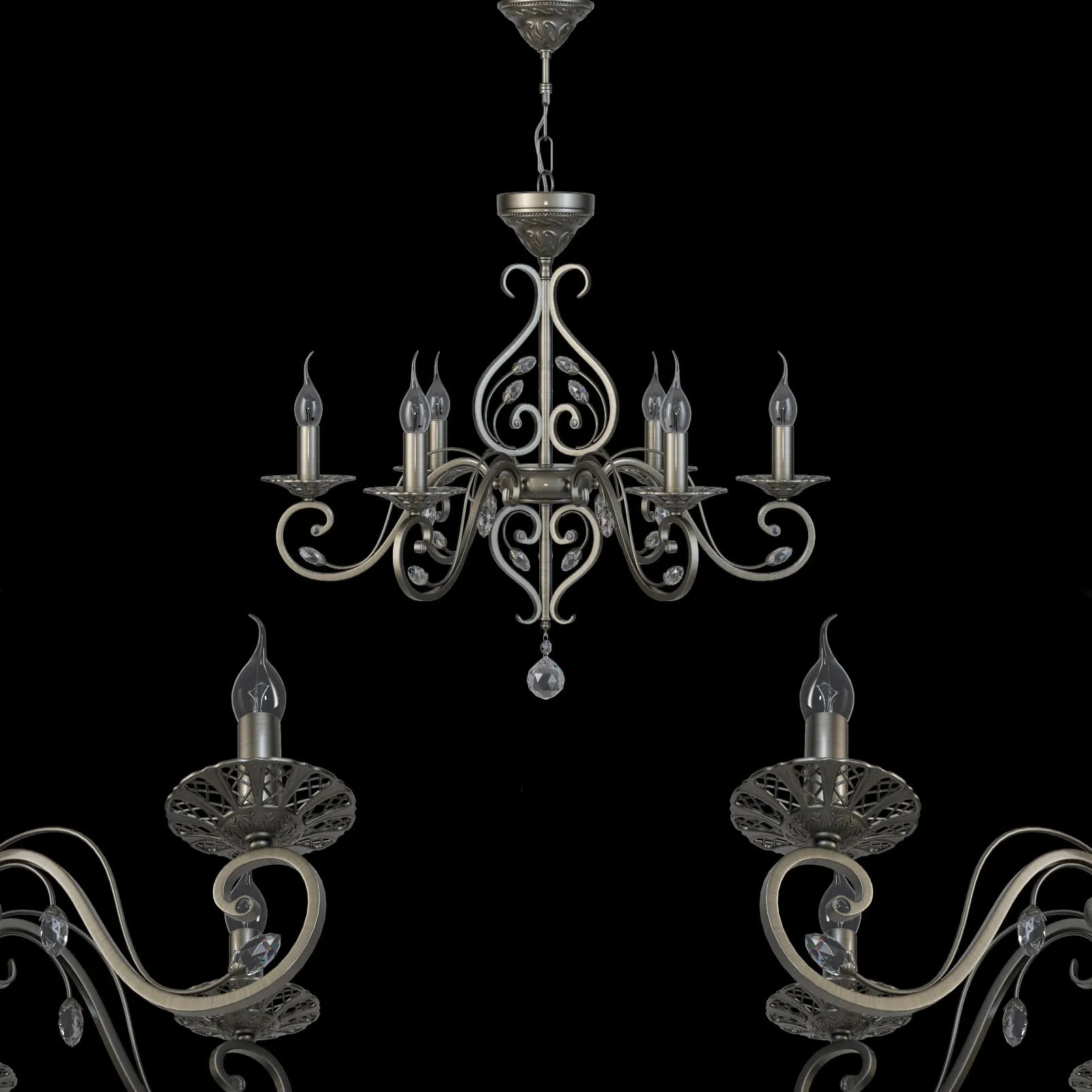lighting - Chandelier Maytoni H109-06-R 3D Model