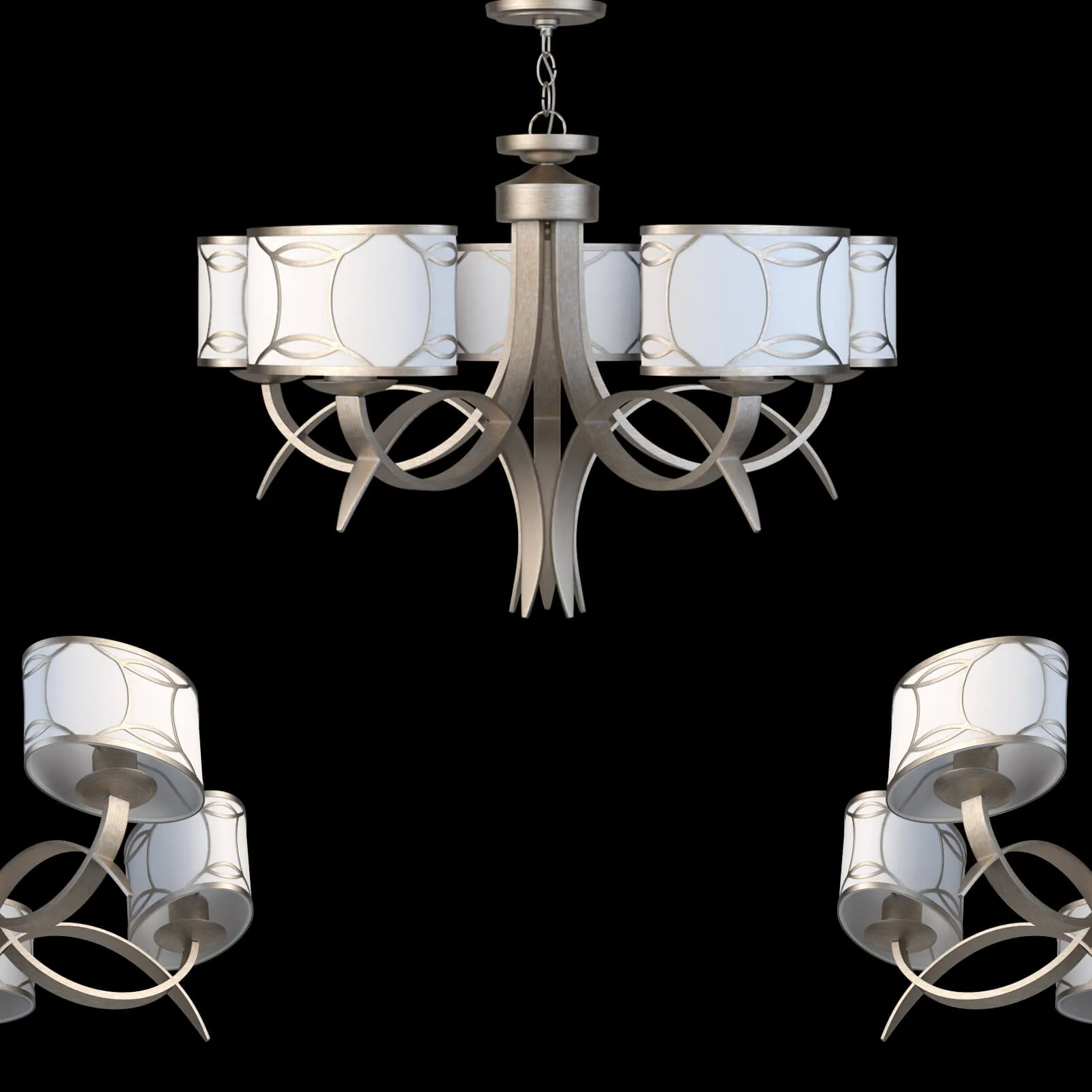 lighting - Chandelier Maytoni H310-05-G 3D Model