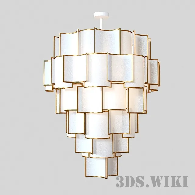 lighting - Chandelier Officina Luce Shade 3D Model
