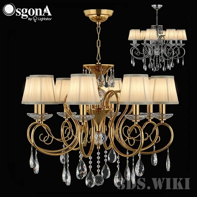 lighting - Chandelier Osgona RICERCO 693082/693084 3D Model