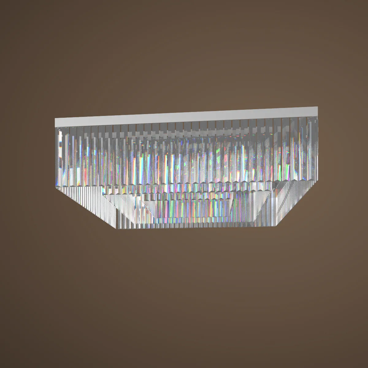 lighting - Chandelier Piazza Chrome 3D Model