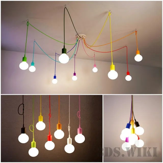 lighting - Chandelier Rainbow 3D Model