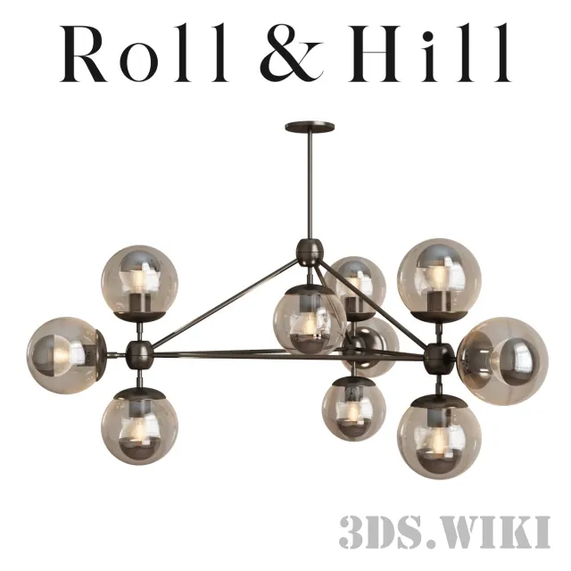 lighting - Chandelier Roll & Hill Modo Chandelier 3D Model