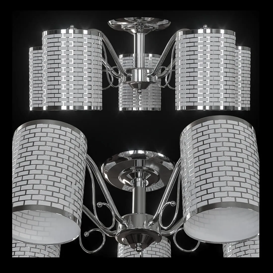 lighting - Chandelier Sirius N5401  5H 3D Model