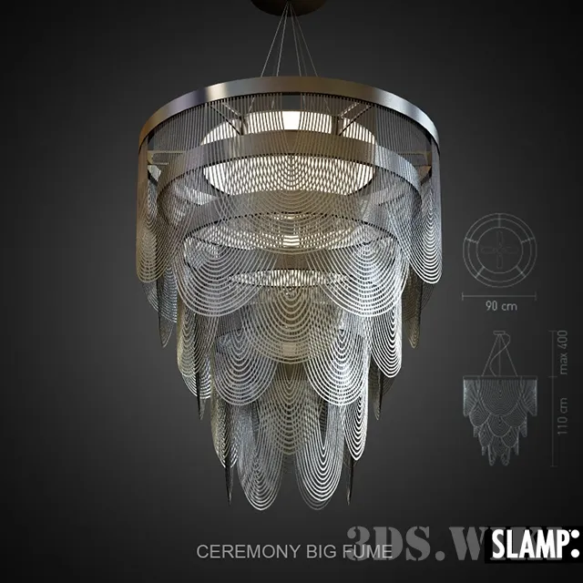 lighting - Chandelier SLAMP - CEREMONY Big Fume 3D Model