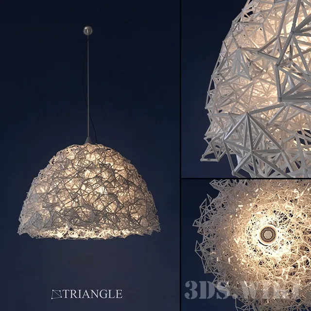 lighting - Chandelier Triangle (Handmade) 3D Model