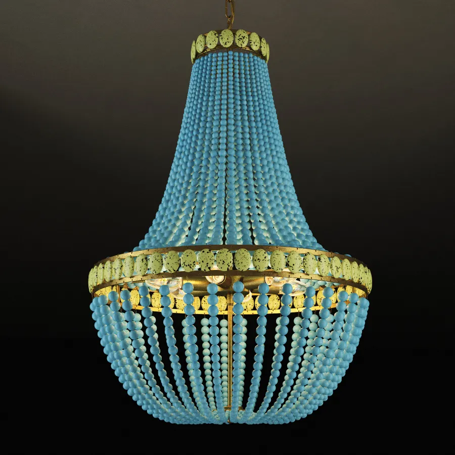 lighting - Chandelier Venezia CH076-6-BU 3D Model