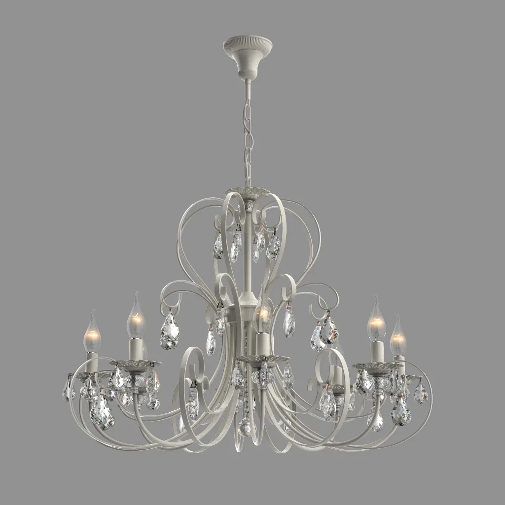 lighting - Chandelier with crystal 33058 3D Model