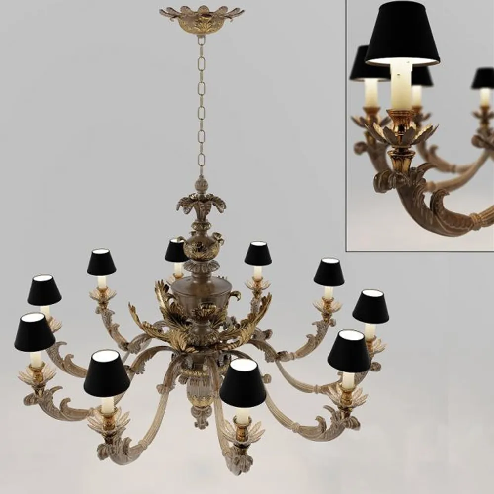 lighting - Classic chandelier Chelini 3D Model