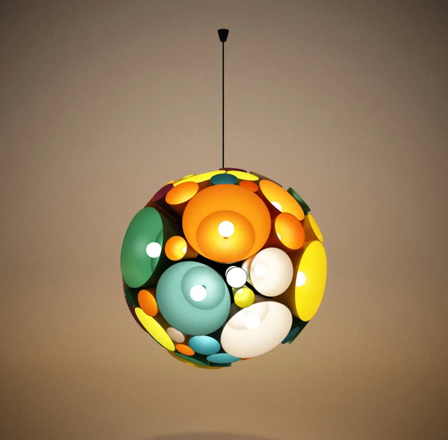 lighting - Colorful lamp 07 3D Model