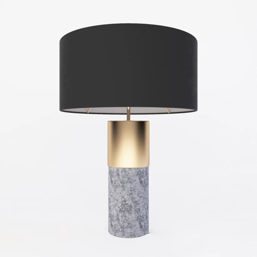 lighting - Concrete & Brass table lamp 3D Model