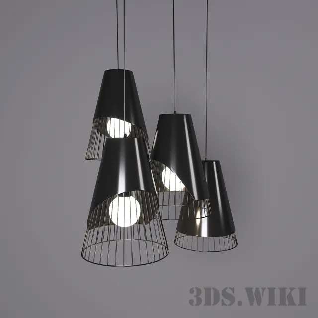 lighting - Conic Section Pendant Light 3D Model