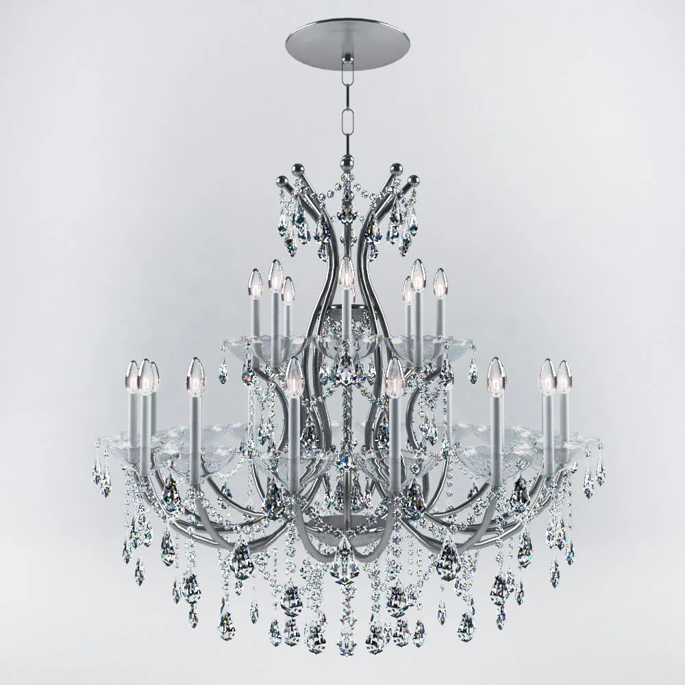 lighting - Crystal Chandelier 3D Model