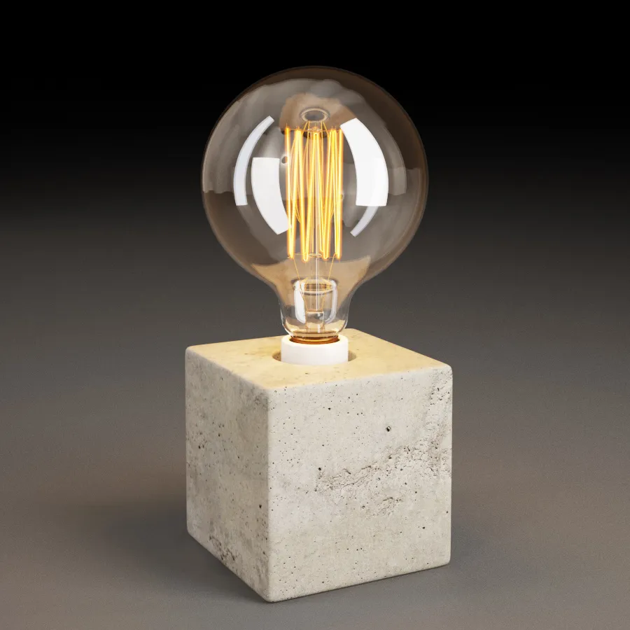lighting - Cube table lamp 25 3D Model