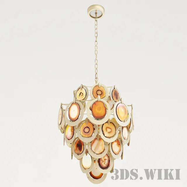 lighting - Сhandelier Corbett Rockstar  natural agate 3D Model