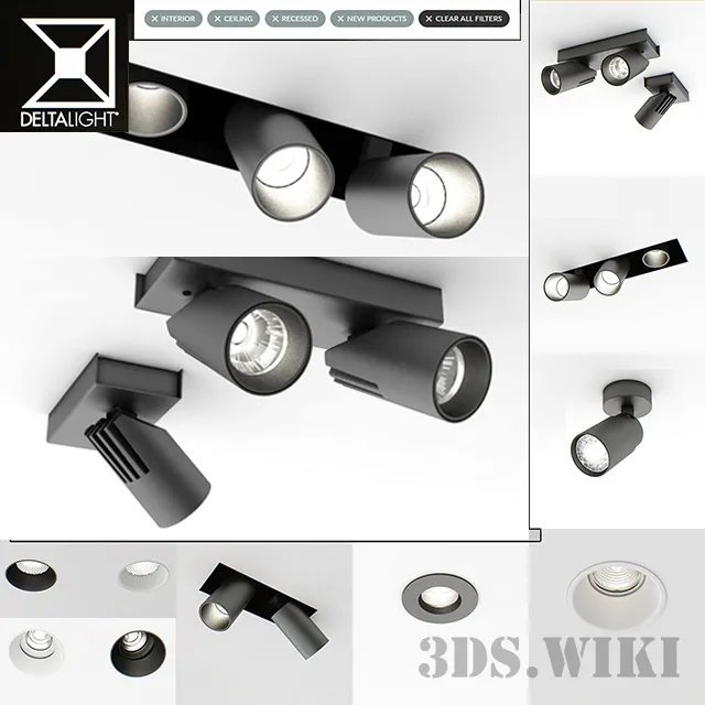 lighting - Delta Light set 3D Model