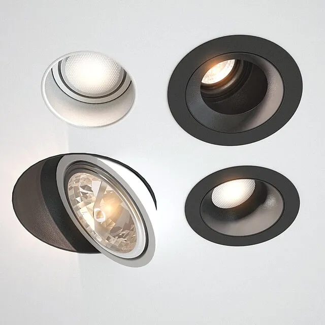 lighting - Downlights delta light 5 types 02 3D Model