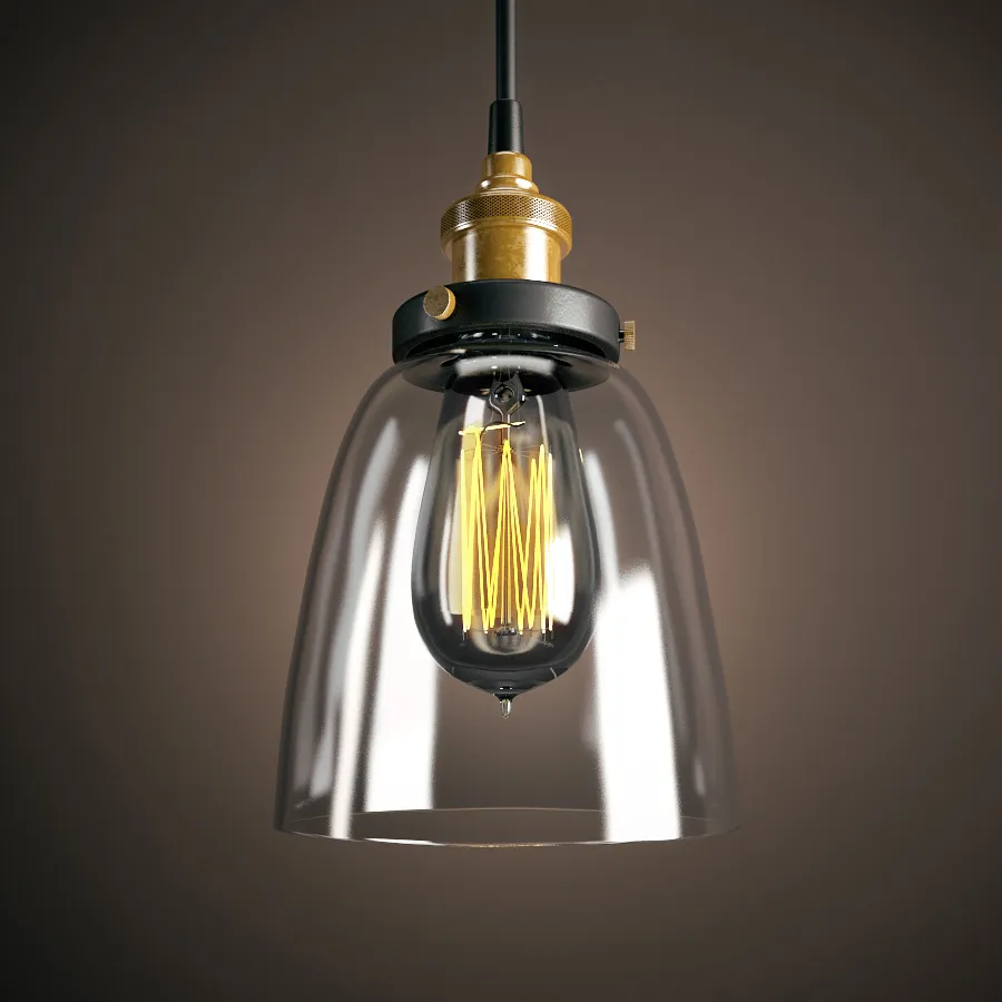 lighting - Edison ceiling lamp 010 3D Model