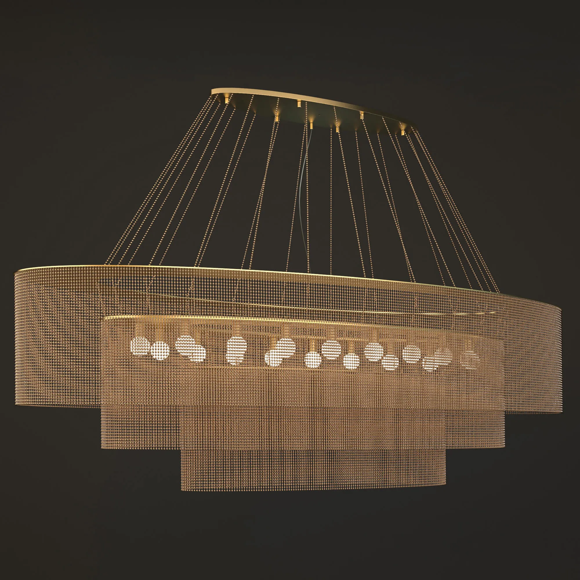 lighting - Elli Tier chandelier 05 3D Model