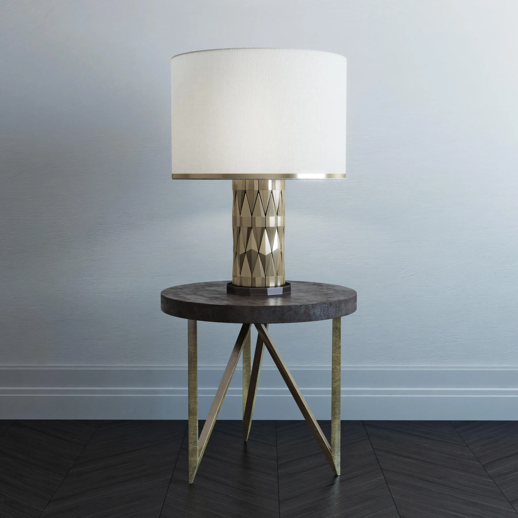 lighting - Ember & Blake Shagreen table lamp 31 3D Model