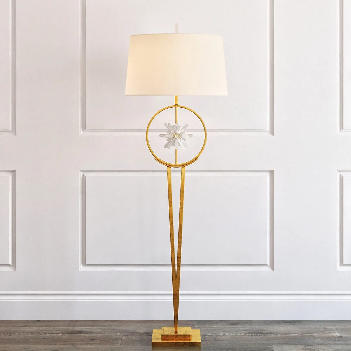 lighting - Encircled Quartz crystal star floor lamp 3D Model