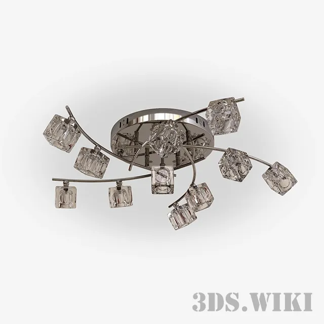 lighting - Eurosvet 4976/11 Quadro LED Ceiling Light 3D Model