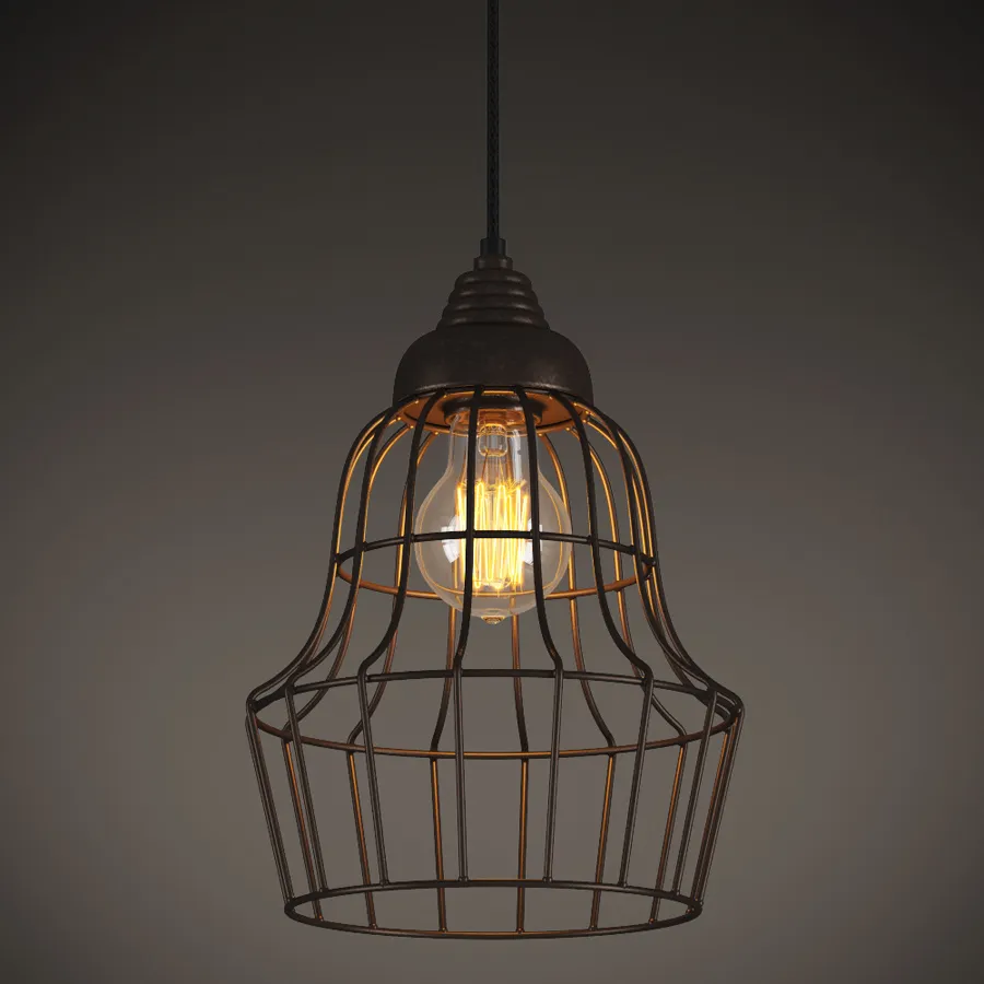 lighting - Evron metal frame chandelier CH091C-1 3D Model