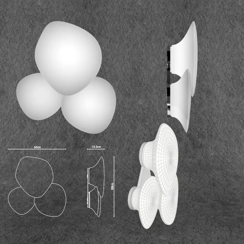 lighting - Fabbian  Lumi Mycena F07PMG Wall light 3D Model