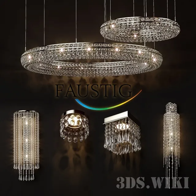 lighting - Faustig Crystal Chandeliers 3D Model