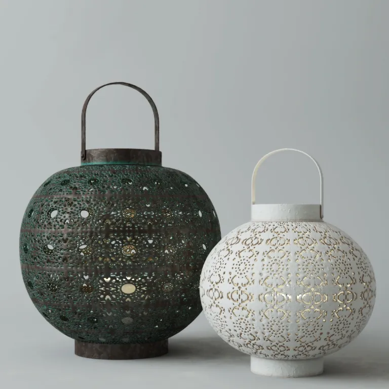 lighting - Filigree Lanterns 3D Model