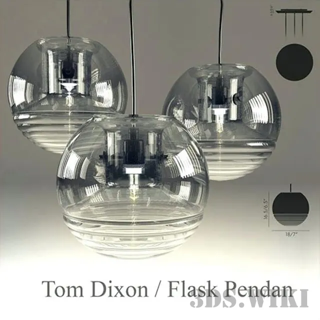 lighting - Flask Smoke pendant lamp 3D Model