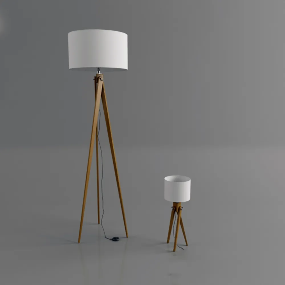 lighting - Floor lamp and table lamp LightWood 3D Model