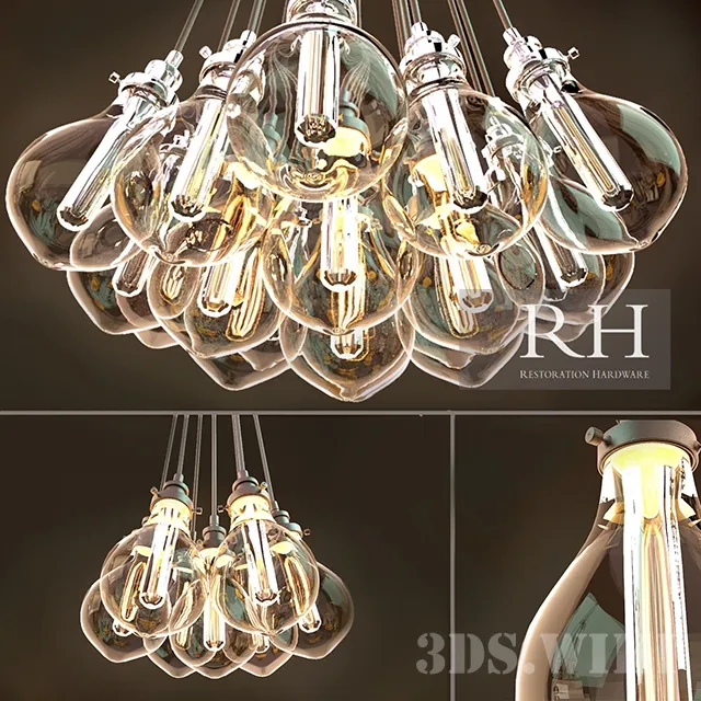 lighting - Floor lamp RH Enrico Metal Task 3D Model